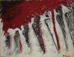 "Nomades" Mixed - Acrylic 30cm x 50cm 12in x 20in