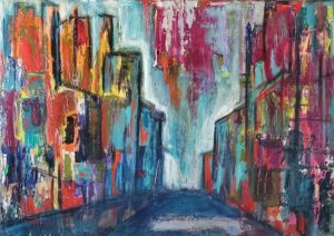 "Desechos " Acrylic 80cm x 60cm 24in x 31in