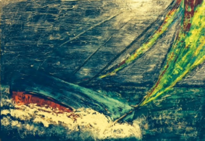 "Rolido" Mixed - Acrylic 100cm x 70cm 39in x 28in