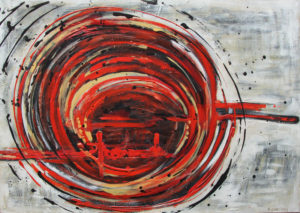 "Tunel" Mixed - Acrylic 70cm x 100cm 28in x39in