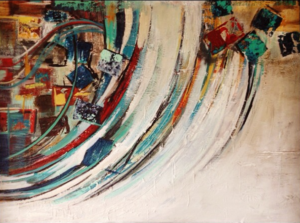 "Cubos" Mixed - Acrylic 60cm x 50cm 24in x 20in