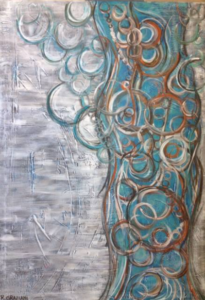 "Pléyades" Mixed - Acrylic 70cm x 100cm 28in x 39in