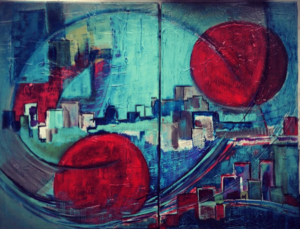 "Causalidad" Mixed - Acrylic 70cm x 50cm 28in x 20in