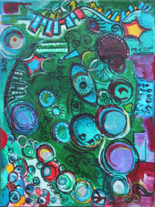 "Crazy duo" Mixed - Acrylic