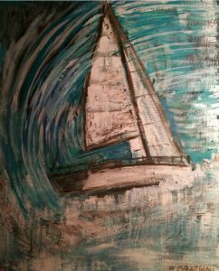 "Blue" Mixed - Acrylic