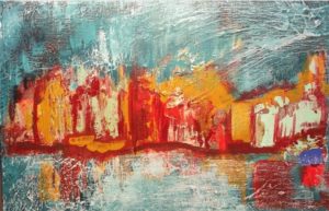 "45 Grados" Acrylic 18cm x 28cm 7in x 11in